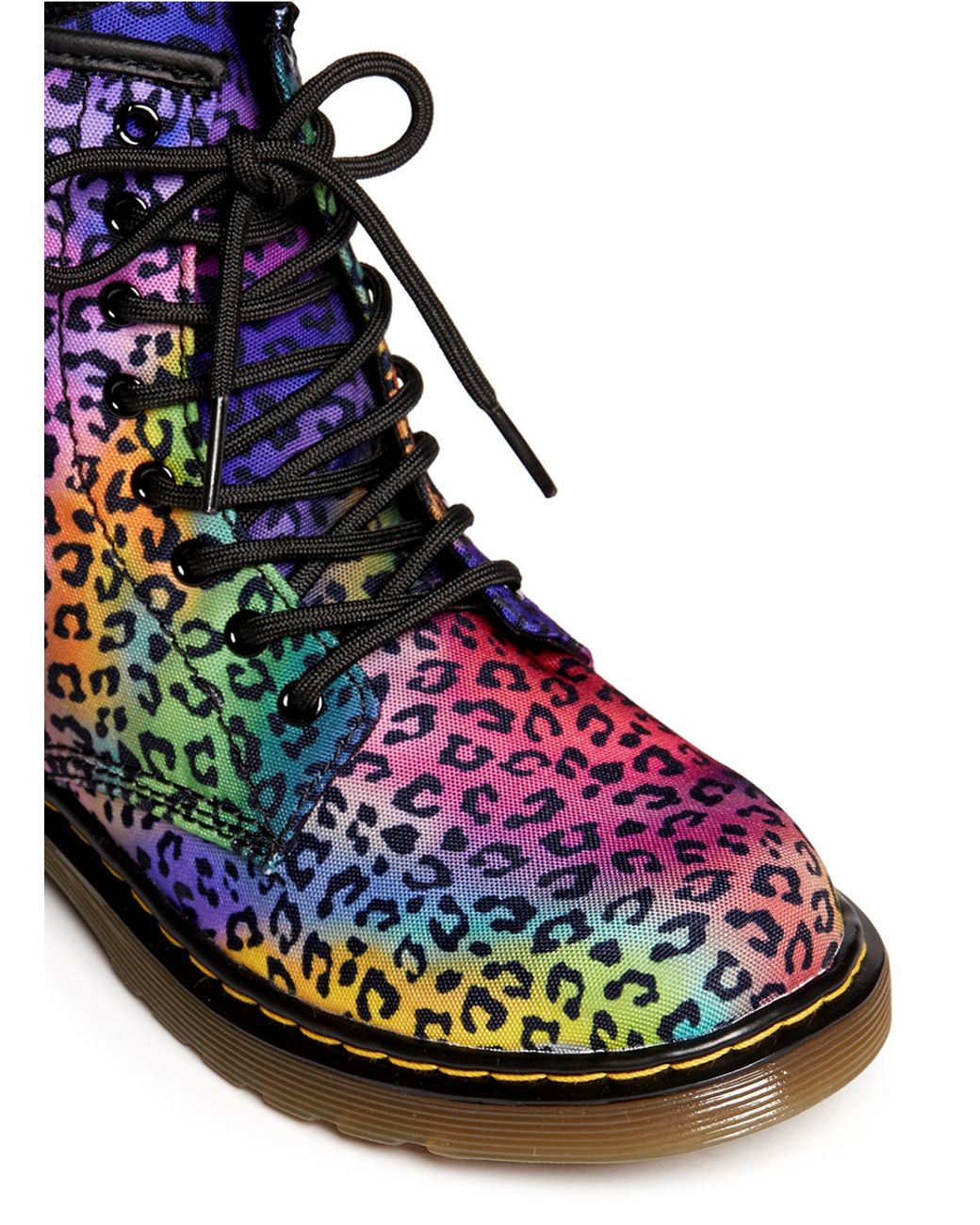 Dr. Martens 'Delaney' Leopard Print Canvas Boots