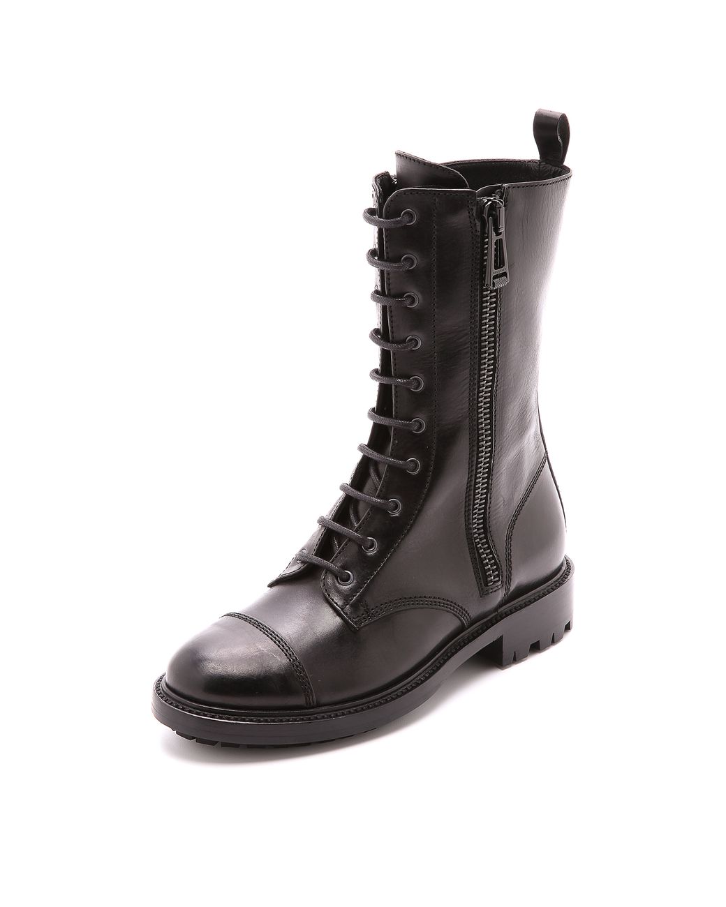 Belstaff Combat Boots - Black | Lyst Canada
