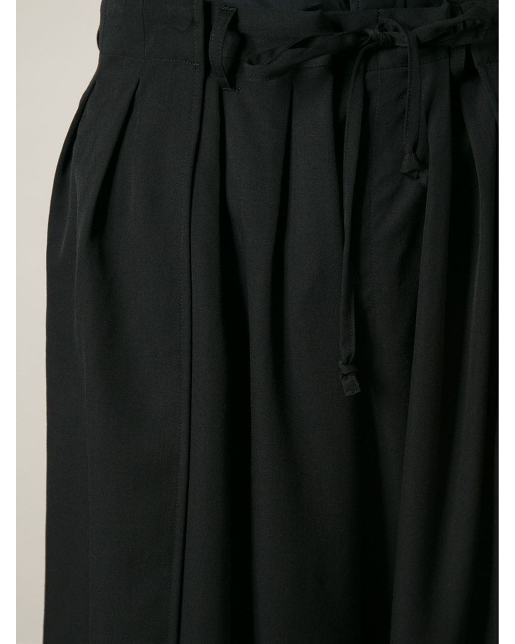 パンツ Yohji Yamamoto Wide Wrap Pants Yohji Yamamoto Wide Leg Wrap Pants in Black for Men | Lyst
