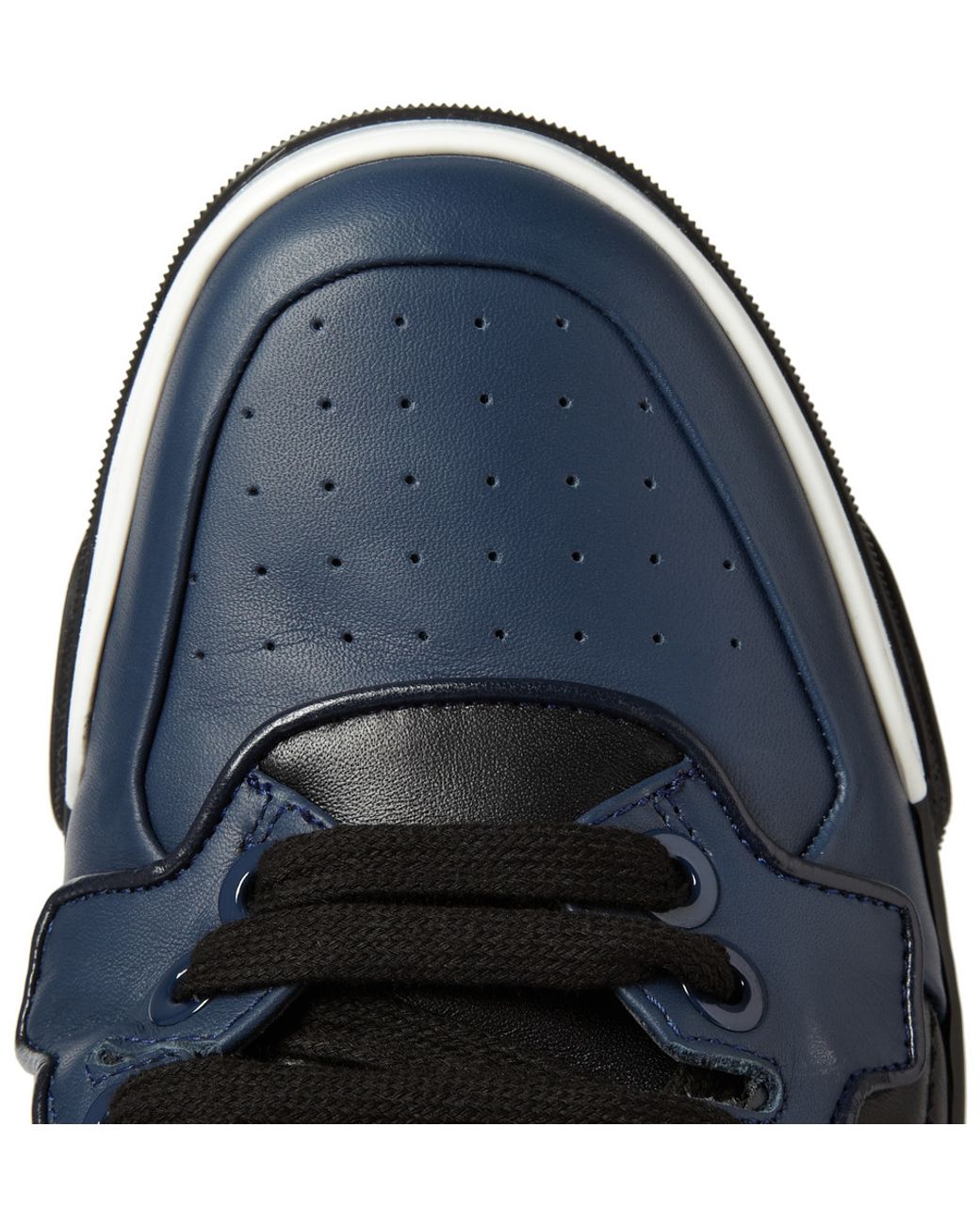 Givenchy Tyson High Top Leather Sneakers With Stars in Blue