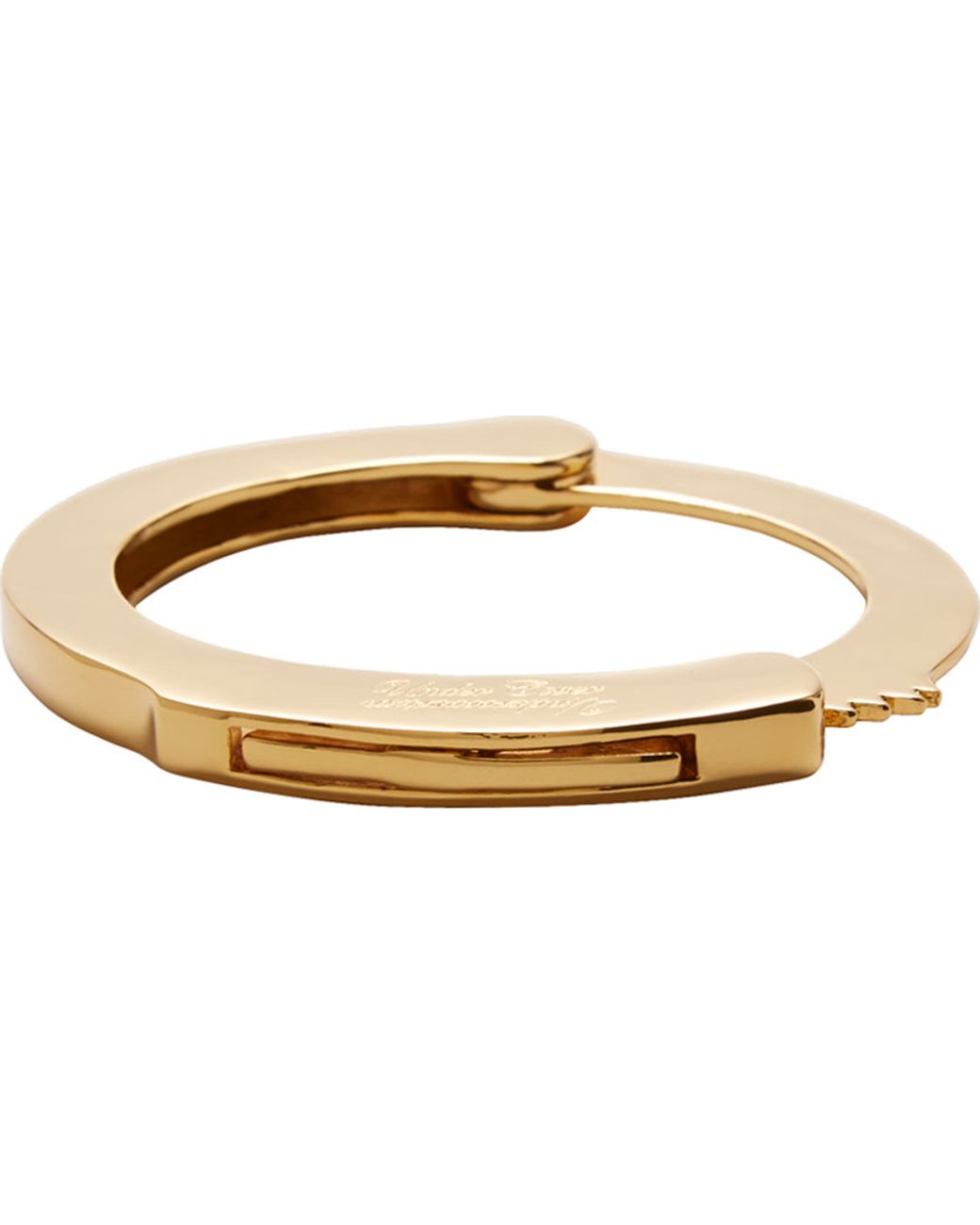 Undercover Gold Handcuff Bracelet in Metallic | Lyst