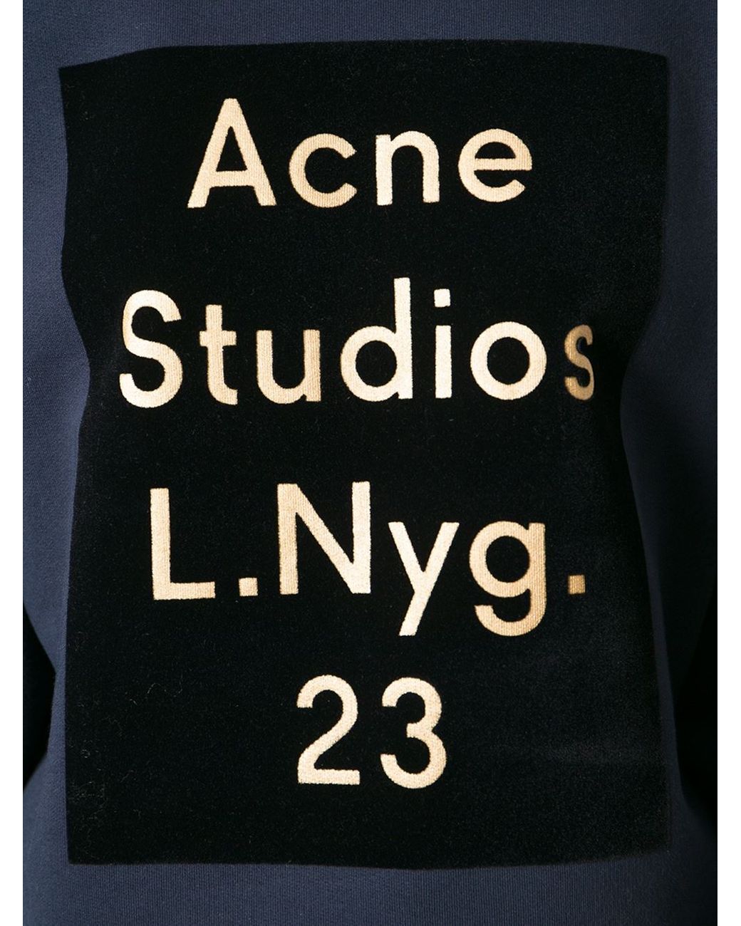 Acne Studios 'Beta Flock' Sweatshirt in Blue | Lyst