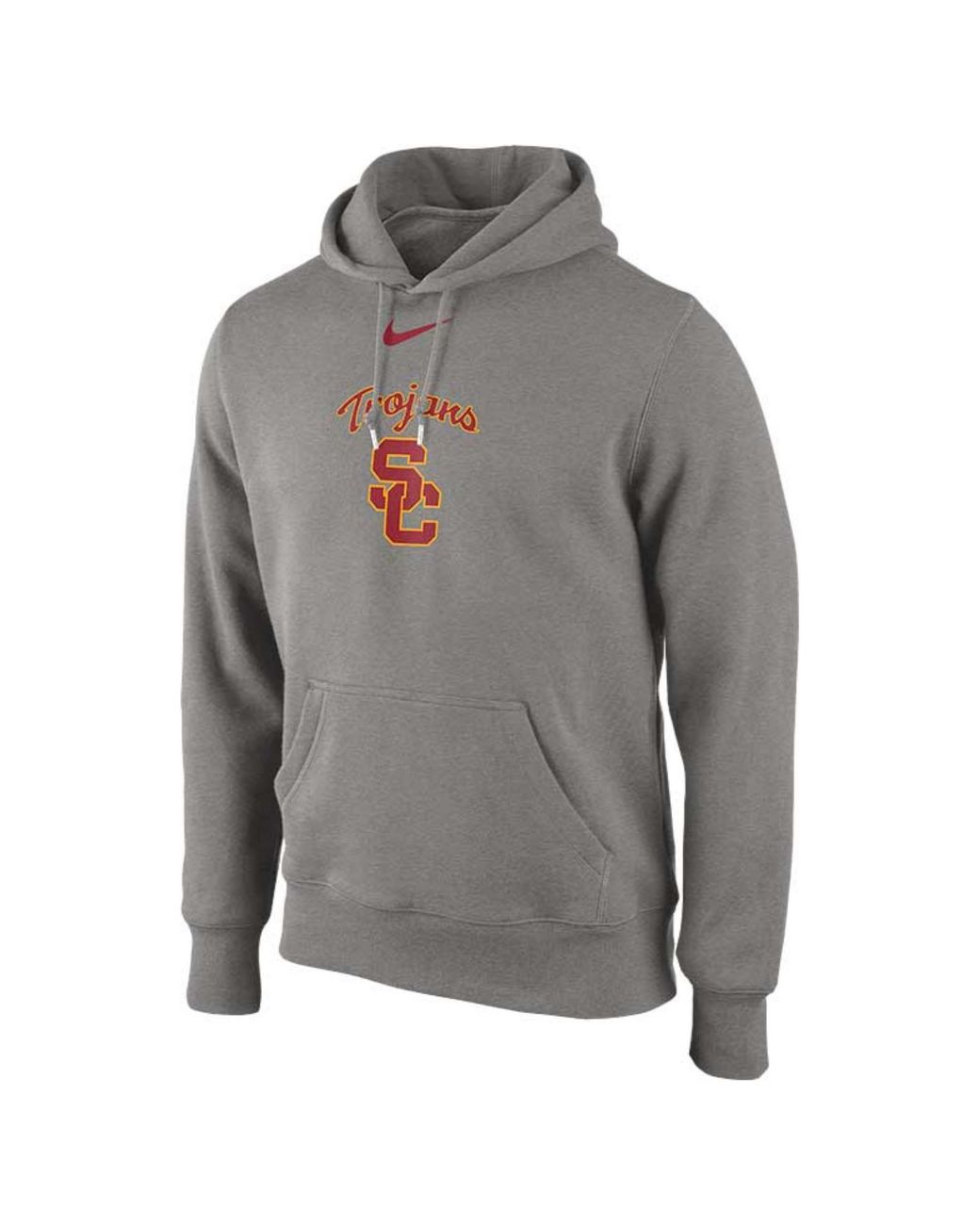 Nike Mens Usc Trojans College Classic Hoodie in Gray for Men | Lyst