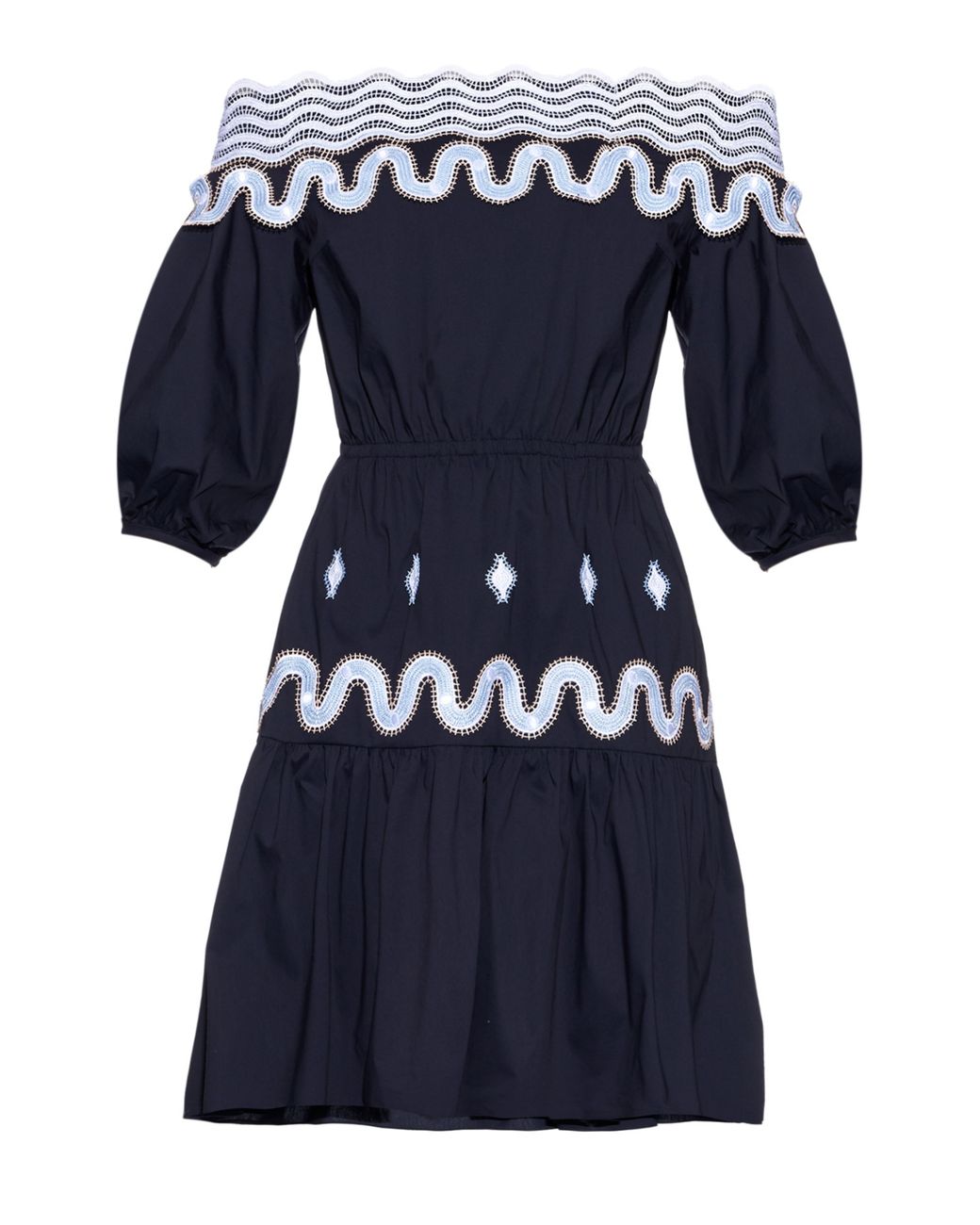Peter Pilotto Pallas Off-The-Shoulder Dress in Blue | Lyst