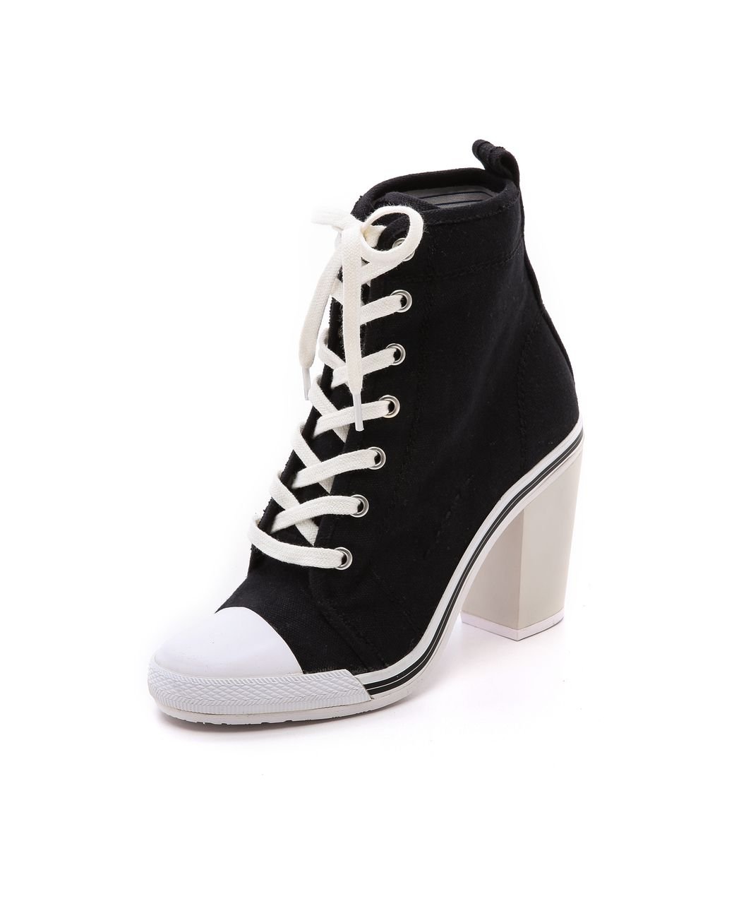 Black High Heel Sneakers” - Gym & Fitness - 1763587696