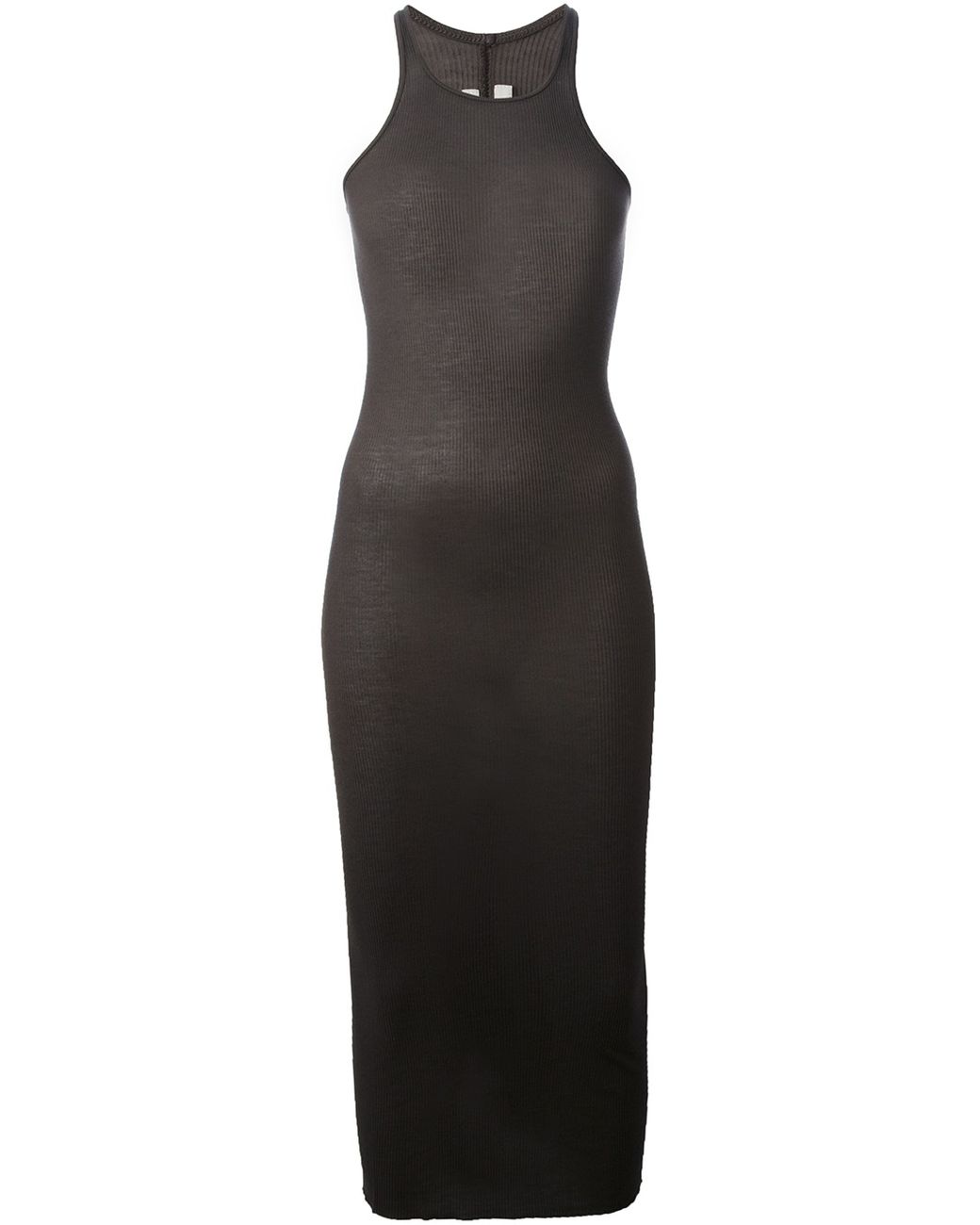 Rick Owens Fitted Tank Dress in Gray | Lyst