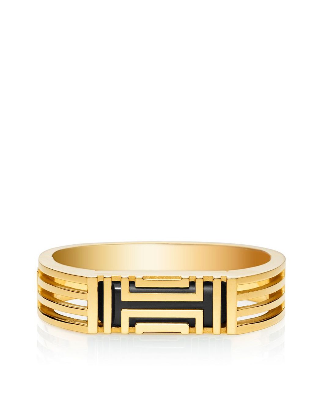 Tory Burch For Fitbit Metal Hinged Bracelet in Metallic | Lyst