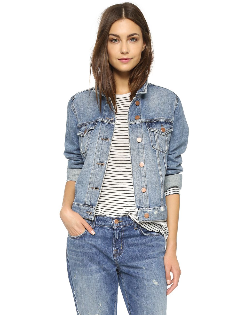 J Brand Atomic Denim Jacket in Blue | Lyst