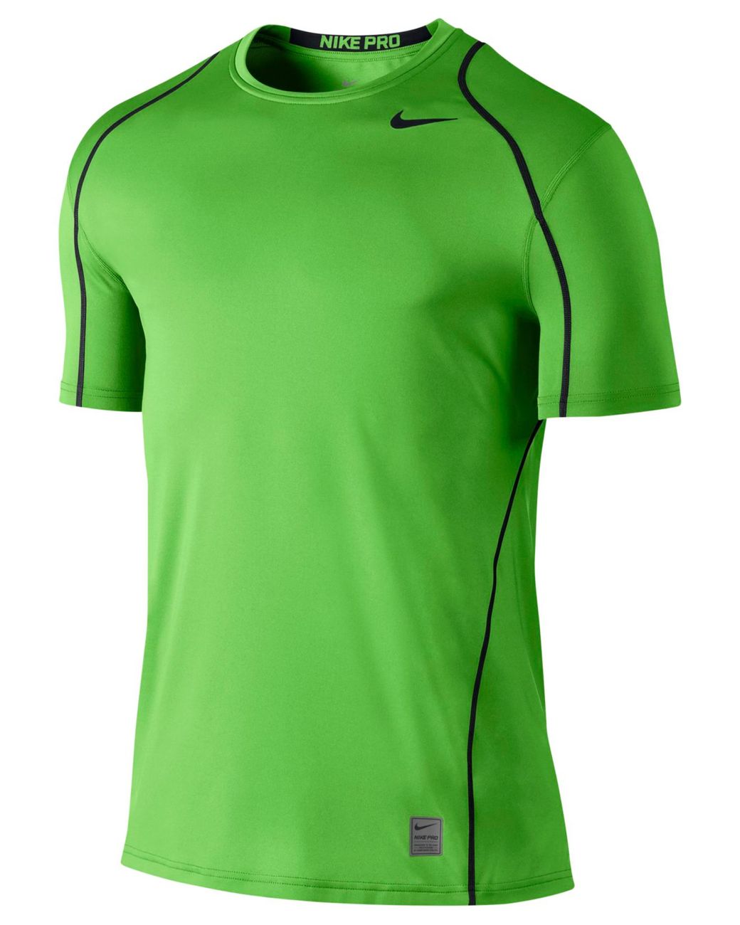 Nike Men's Pro Cool Fitted Dri-fit Shirt in Green/Black (Green) for Men |  Lyst