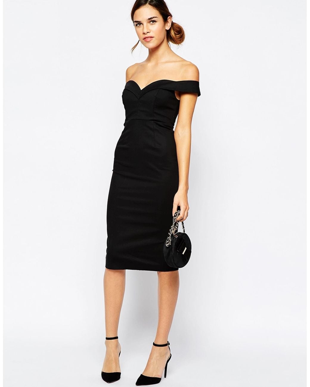 Bardot Sweetheart Off Shoulder Dress in 