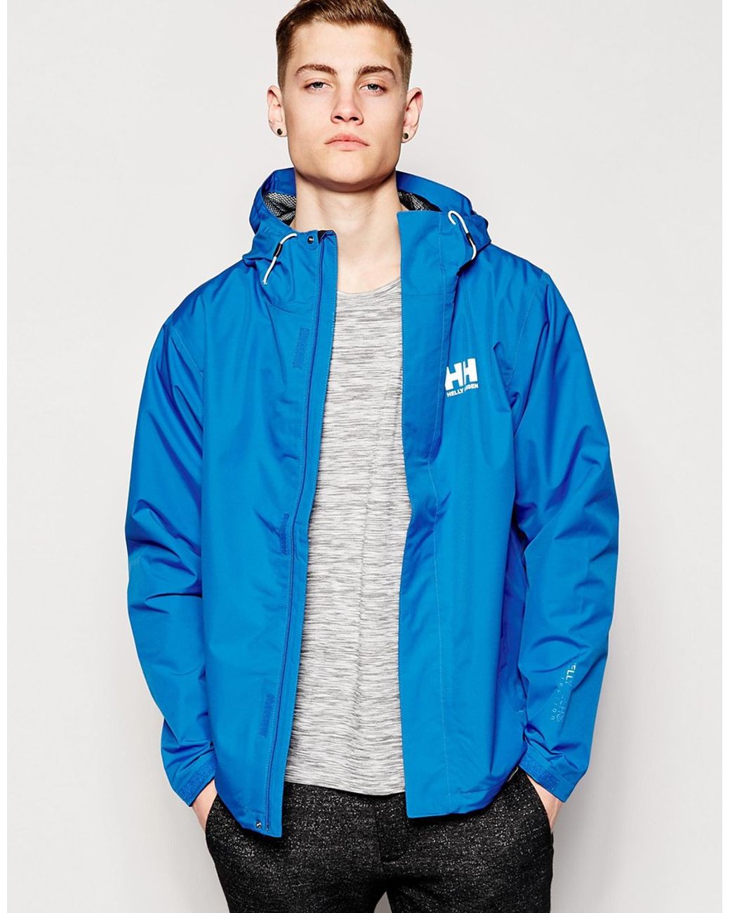 Helly Hansen Seven J Rain Jacket in Blue for Men | Lyst Canada