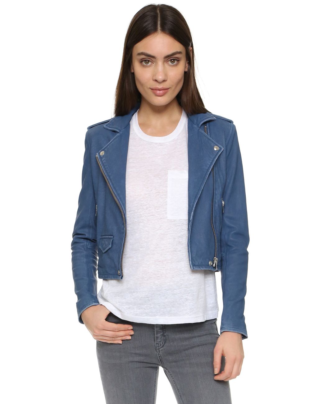 IRO Leather Jacket in | Lyst