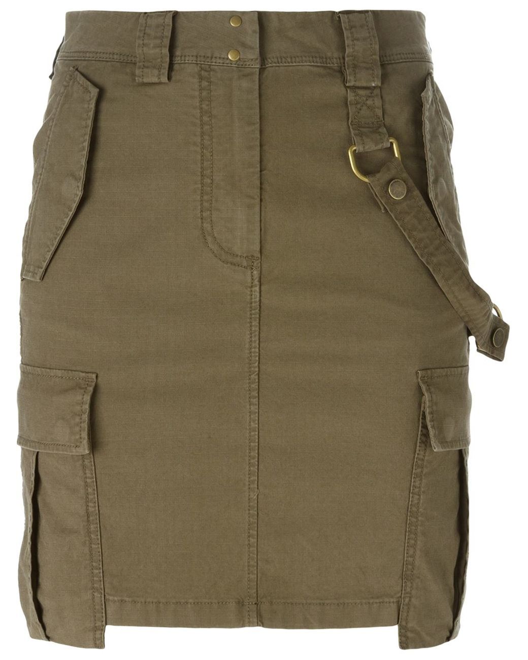 DIESEL Army Style Cargo Skirt in Green | Lyst UK