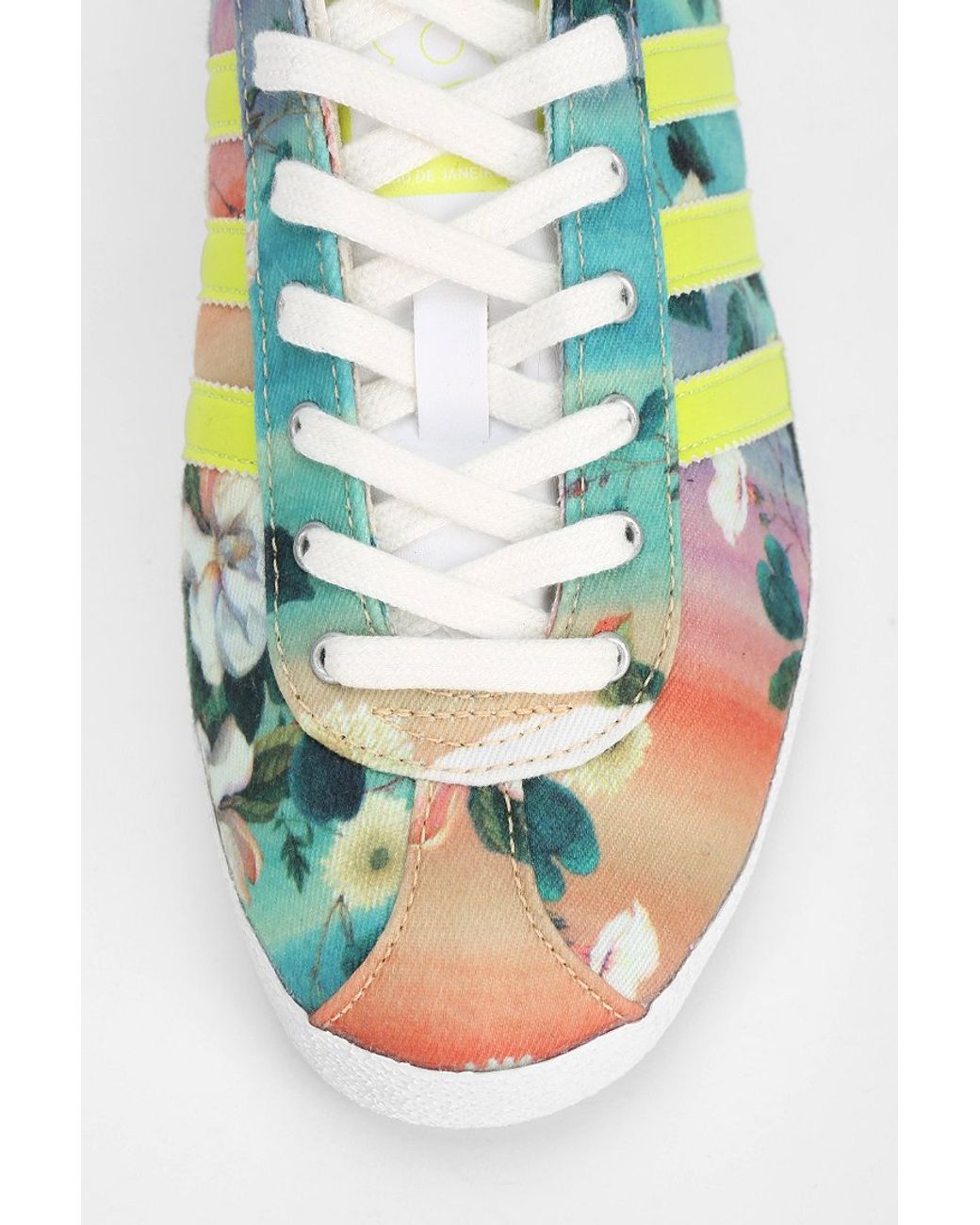 adidas Originals X The Farm Company Gazelle Floral Farm Sneaker in Blue |  Lyst