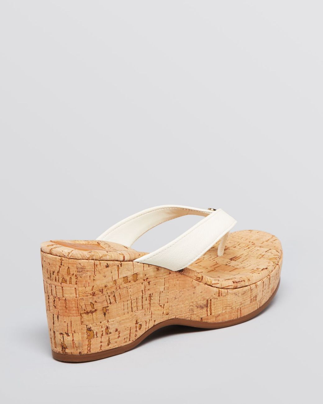 Tory Burch Platform Wedge Thong Sandals Suzy Cork in Brown Lyst