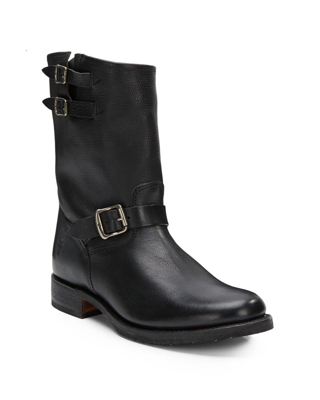 Frye black engineer boots clearance