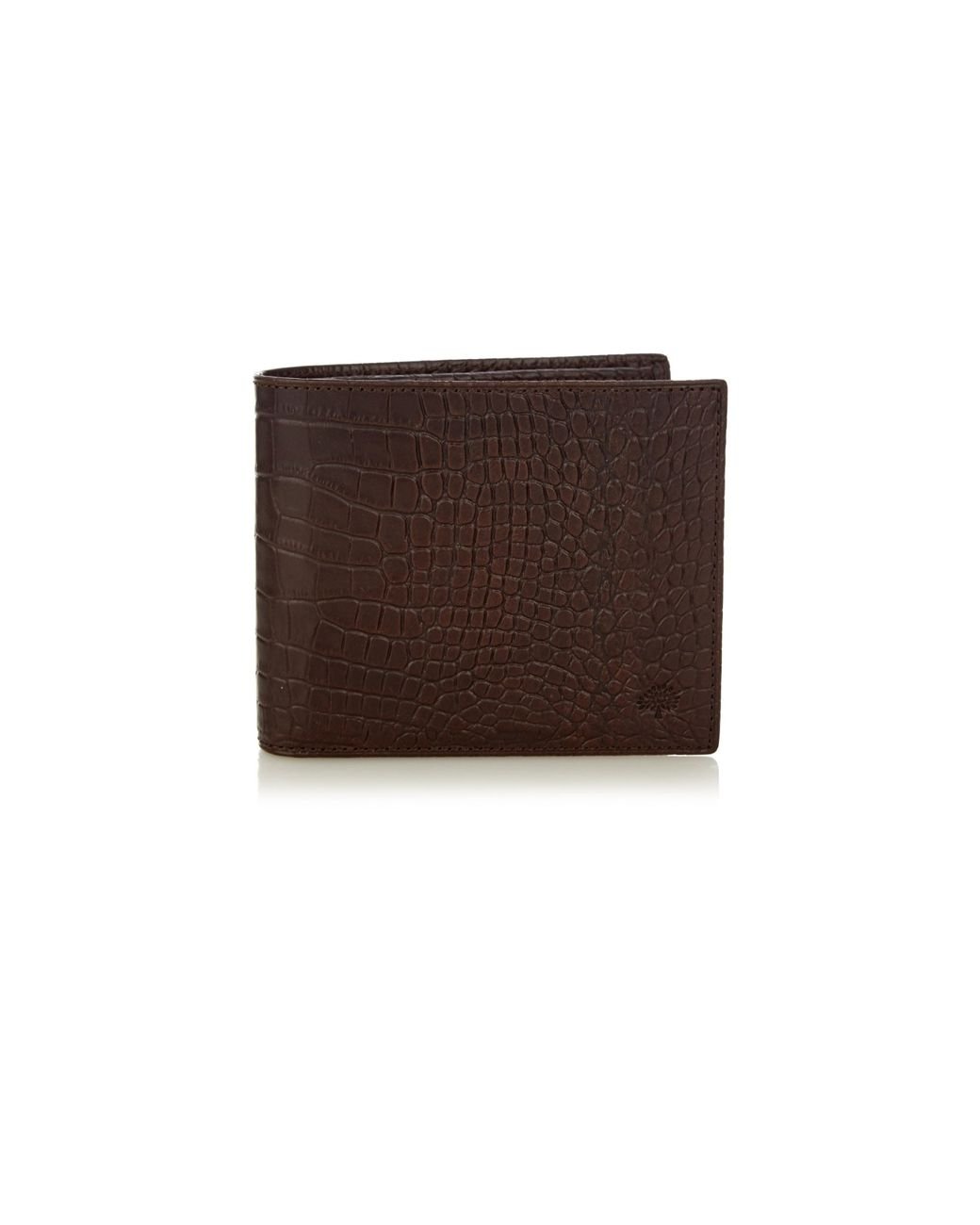 Men's Brown Crocodile Leather Wallet