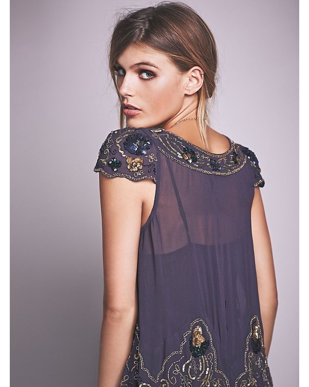 magic garden party dress Free People Magic Garden Party Dress in Blue