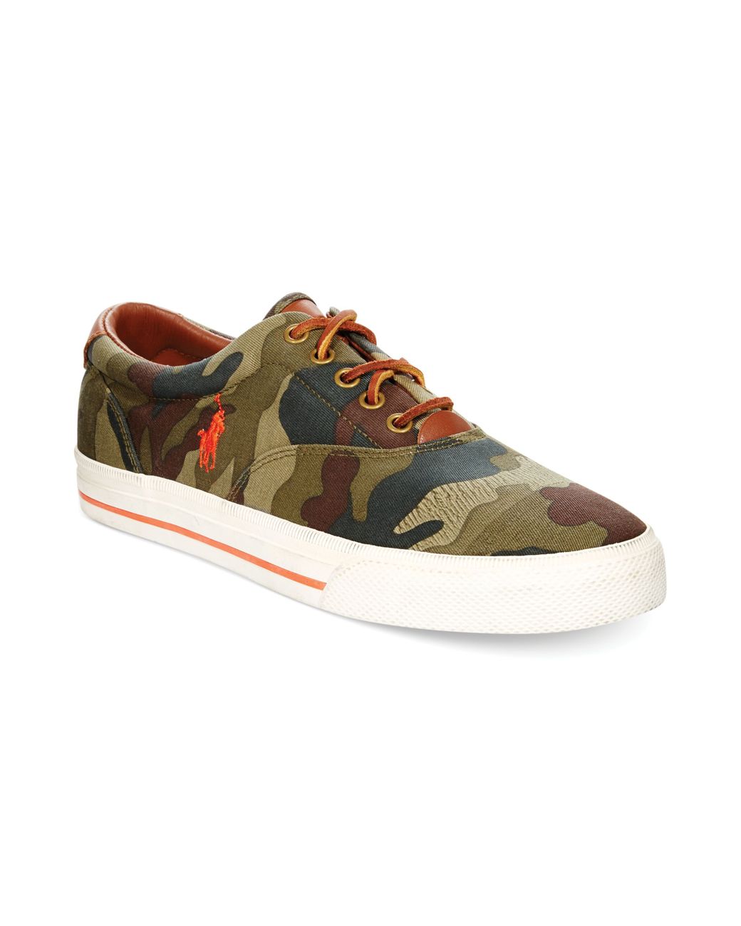 Ralph Lauren Polo Vaughn Camo Sneakers in Green for Men Lyst