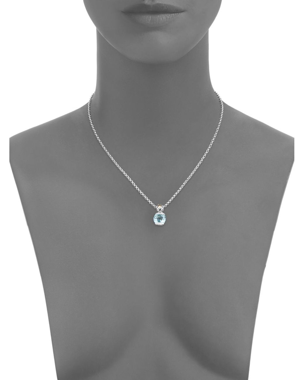 Sterling Silver Blue John Pear Shaped Celtic Twist Drop Necklace P1411 |  Contemporary Designer Jewellery