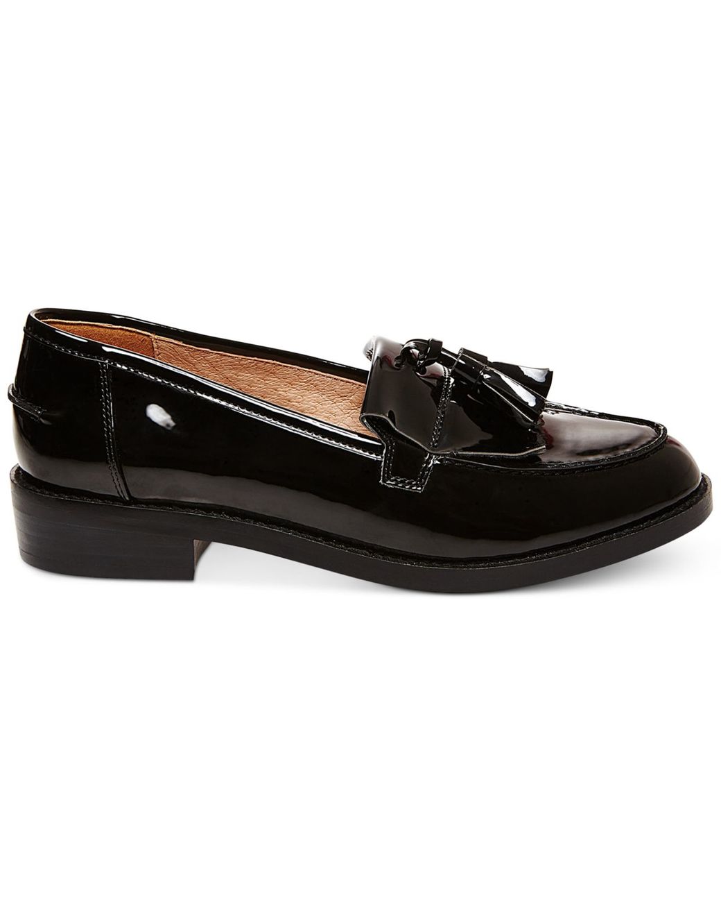 Steve Madden Women s Meela Lug Tassel Loafer in Black Lyst