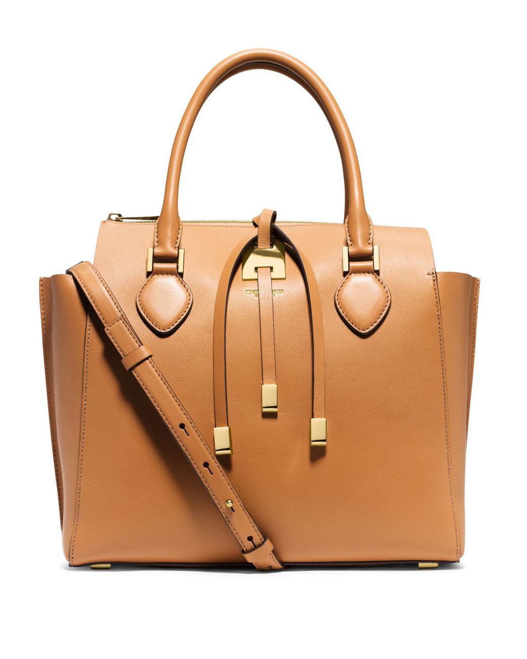  Michael Kors Large Leather Top Zip Tote Bag (Brown Acorn) :  Clothing, Shoes & Jewelry