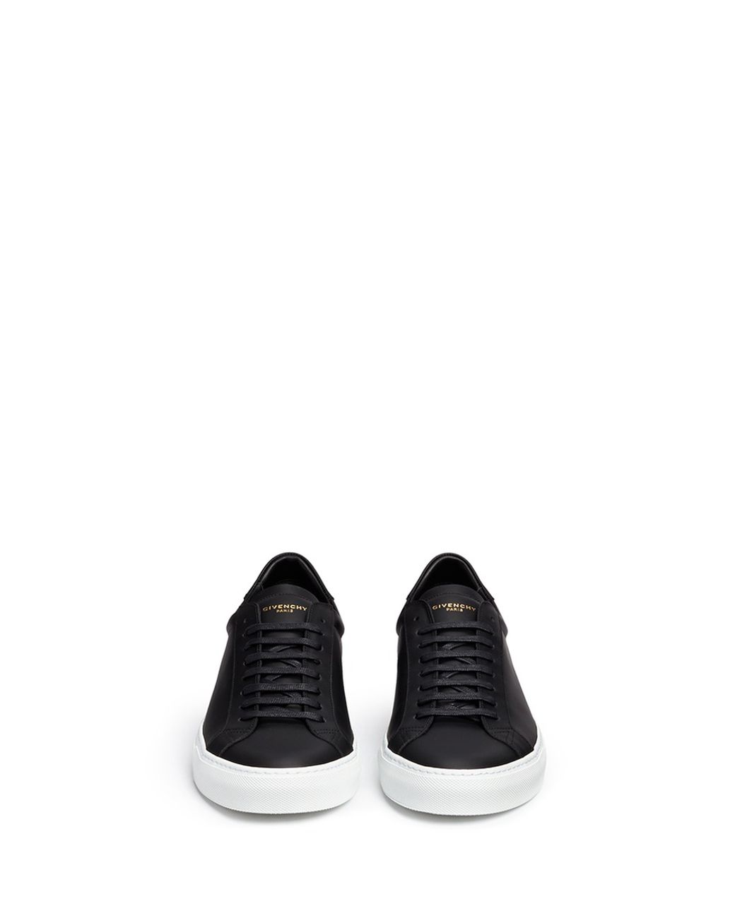 Givenchy 'paris 17' Leather Low Top Sneakers in Black for Men | Lyst