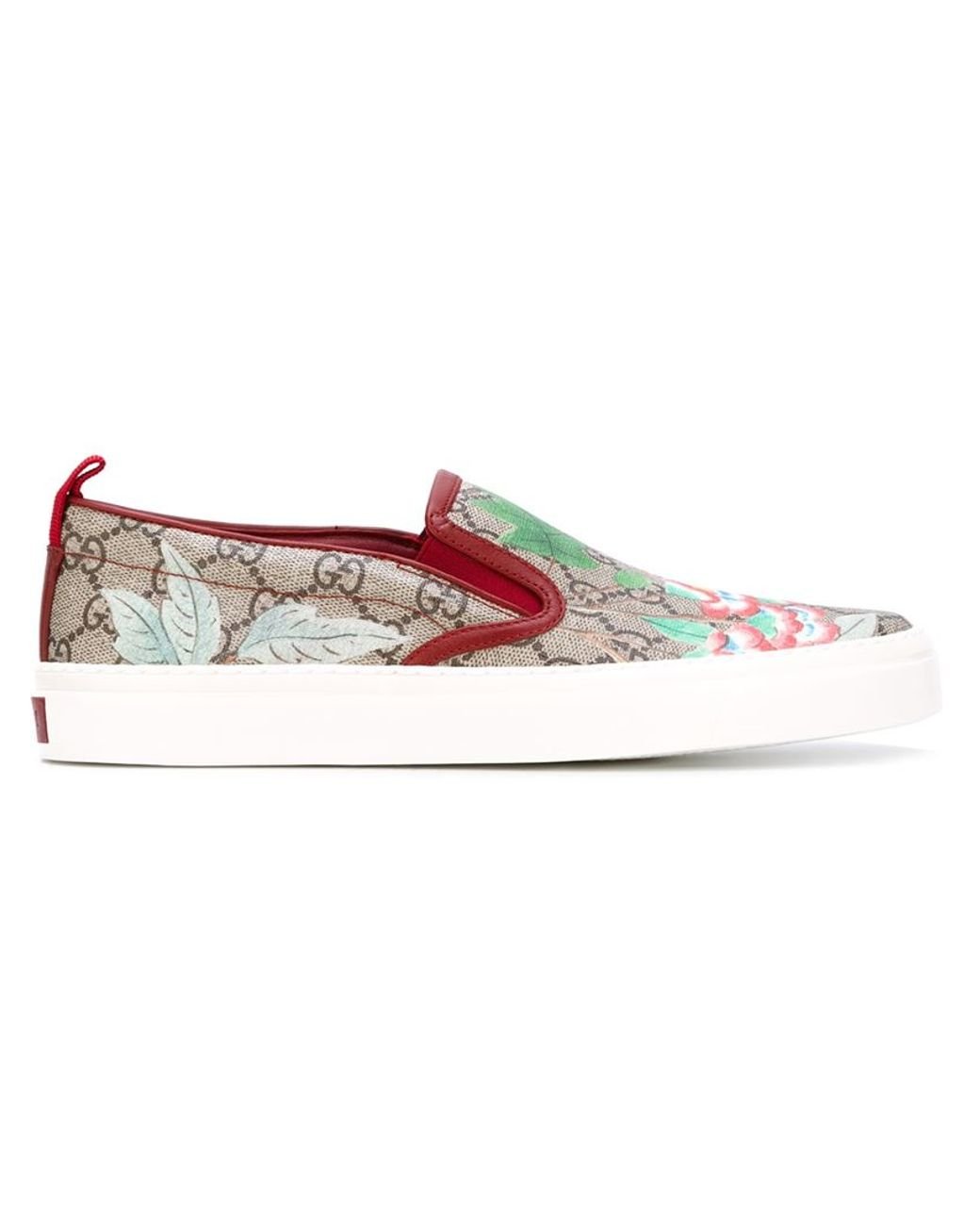 Gucci 'tian' Floral Slip-on Sneakers for Men | Lyst