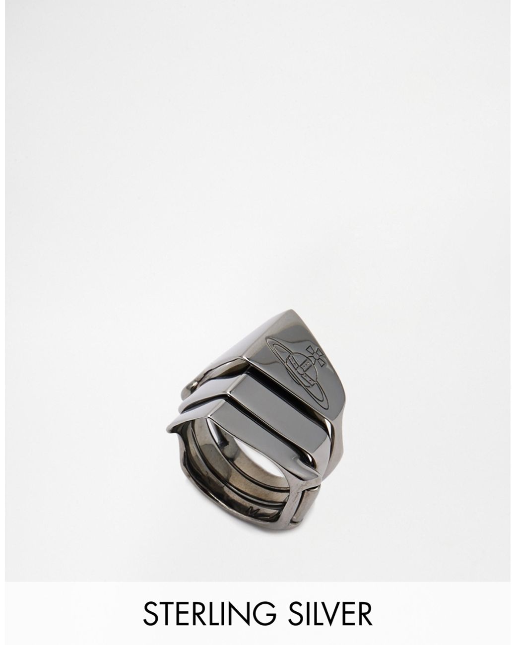 Vivienne Westwood Knuckle Ring in Black for Men | Lyst