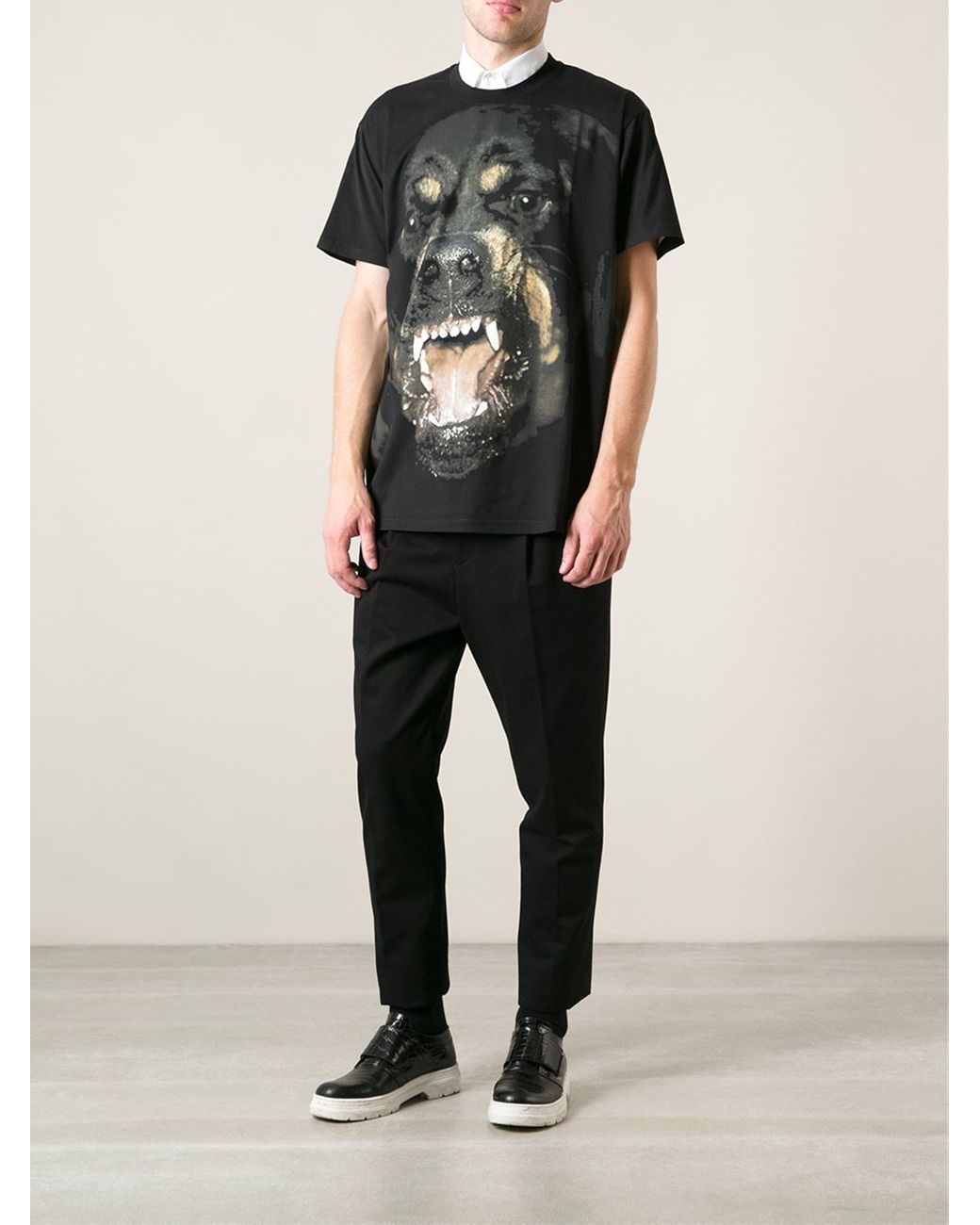 Givenchy Fierce Dog Tshirt in Black for Men | Lyst