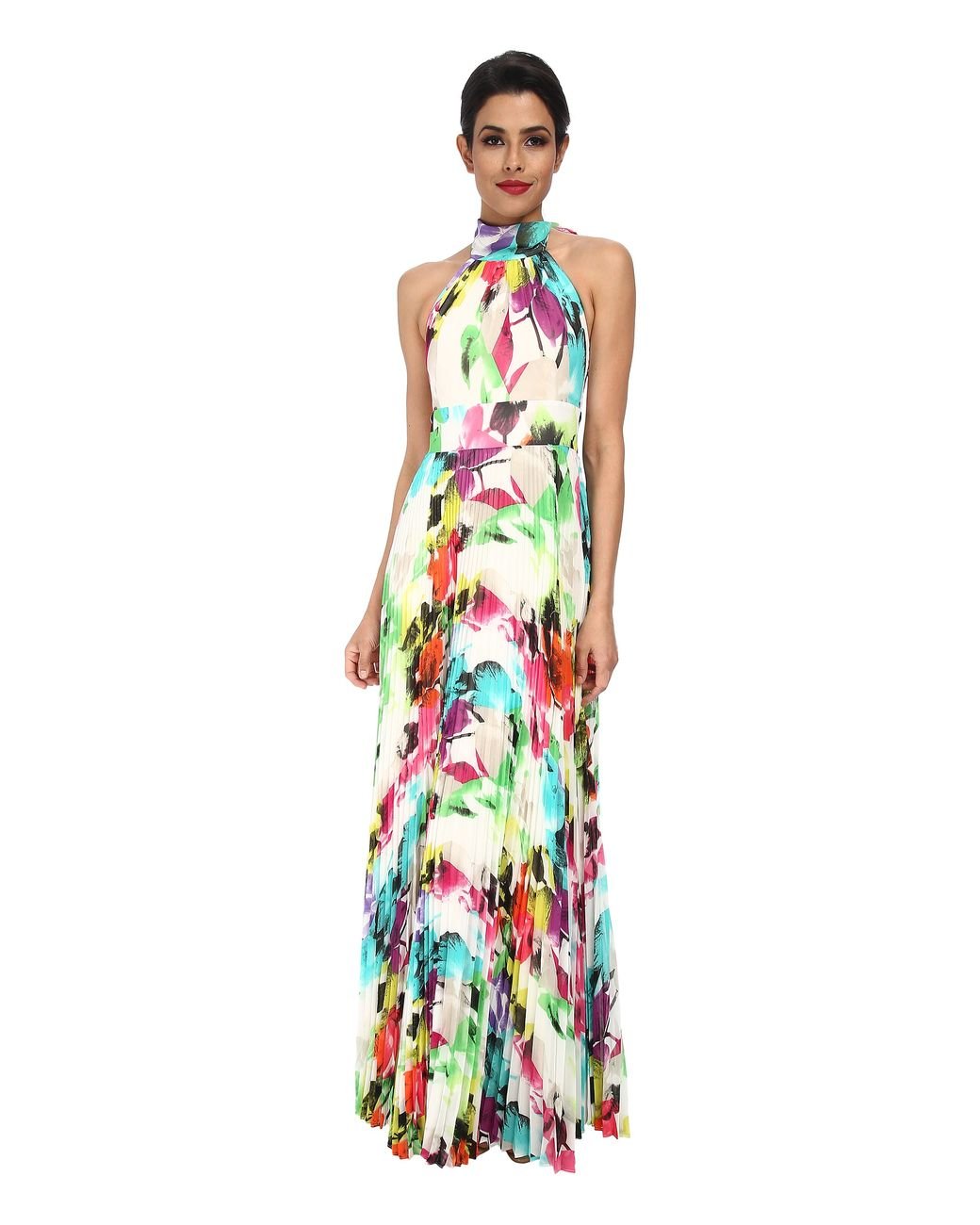 Halter ruffle maxi 2025 dress eliza j