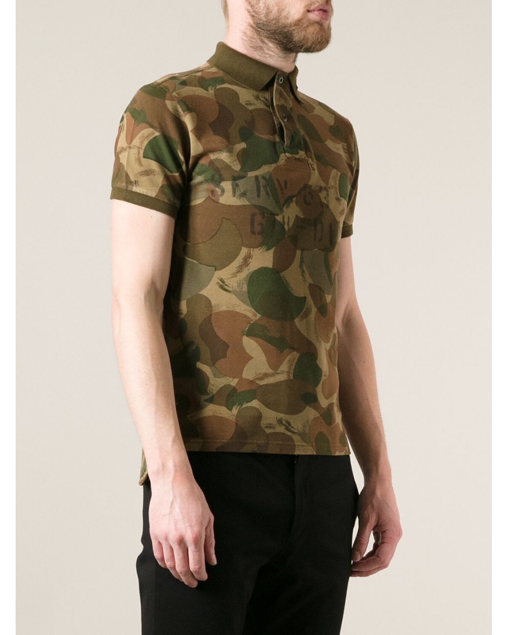 Polo Ralph Lauren Camouflage Polo Shirt in Brown for Men | Lyst