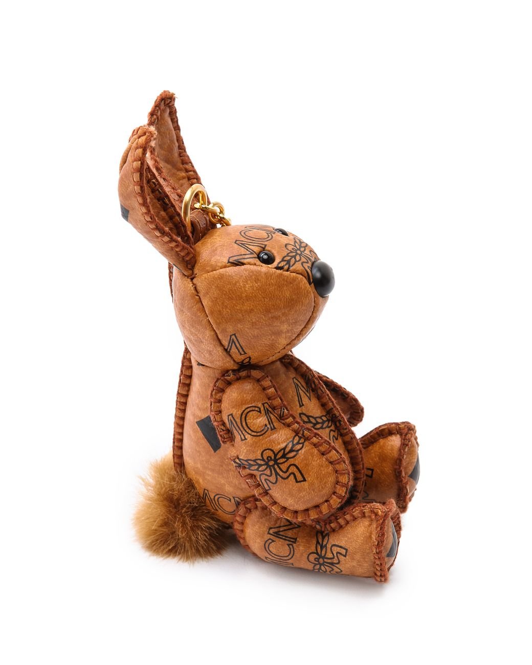 MCM Heritage Rabbit Charm Keychain Cognac in Brown Lyst