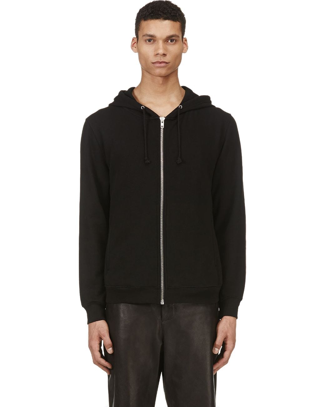 hoodie with zipper on back