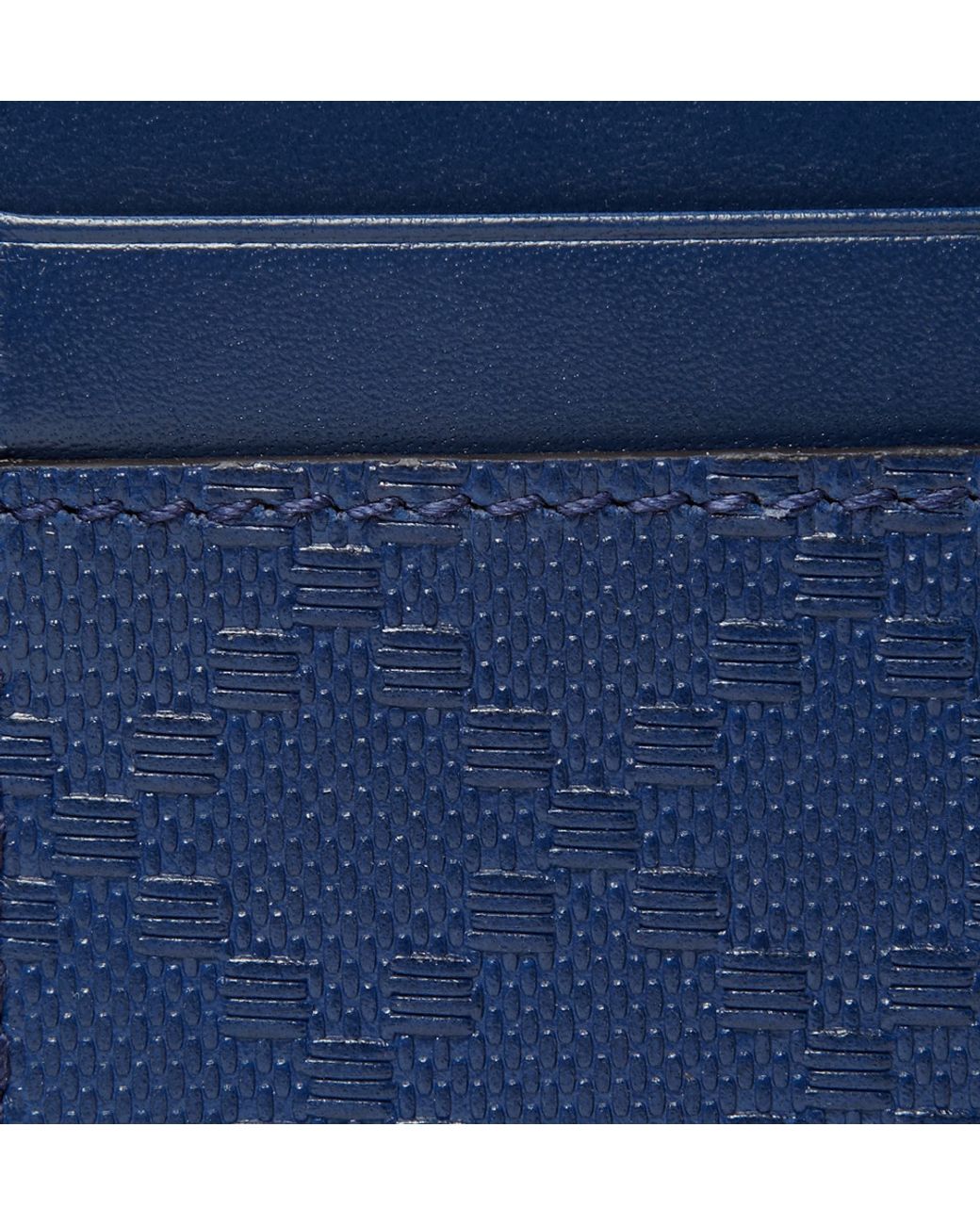Gucci Embossed Leather Cardholder in Blue for Men