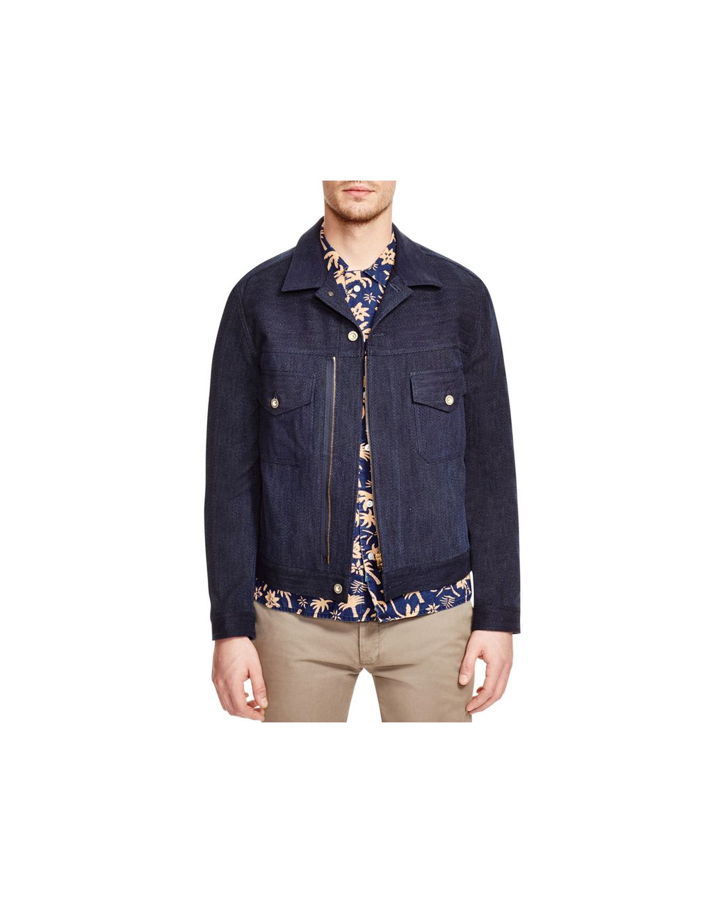 Red Ear Rider Denim Jacket in Indigo 