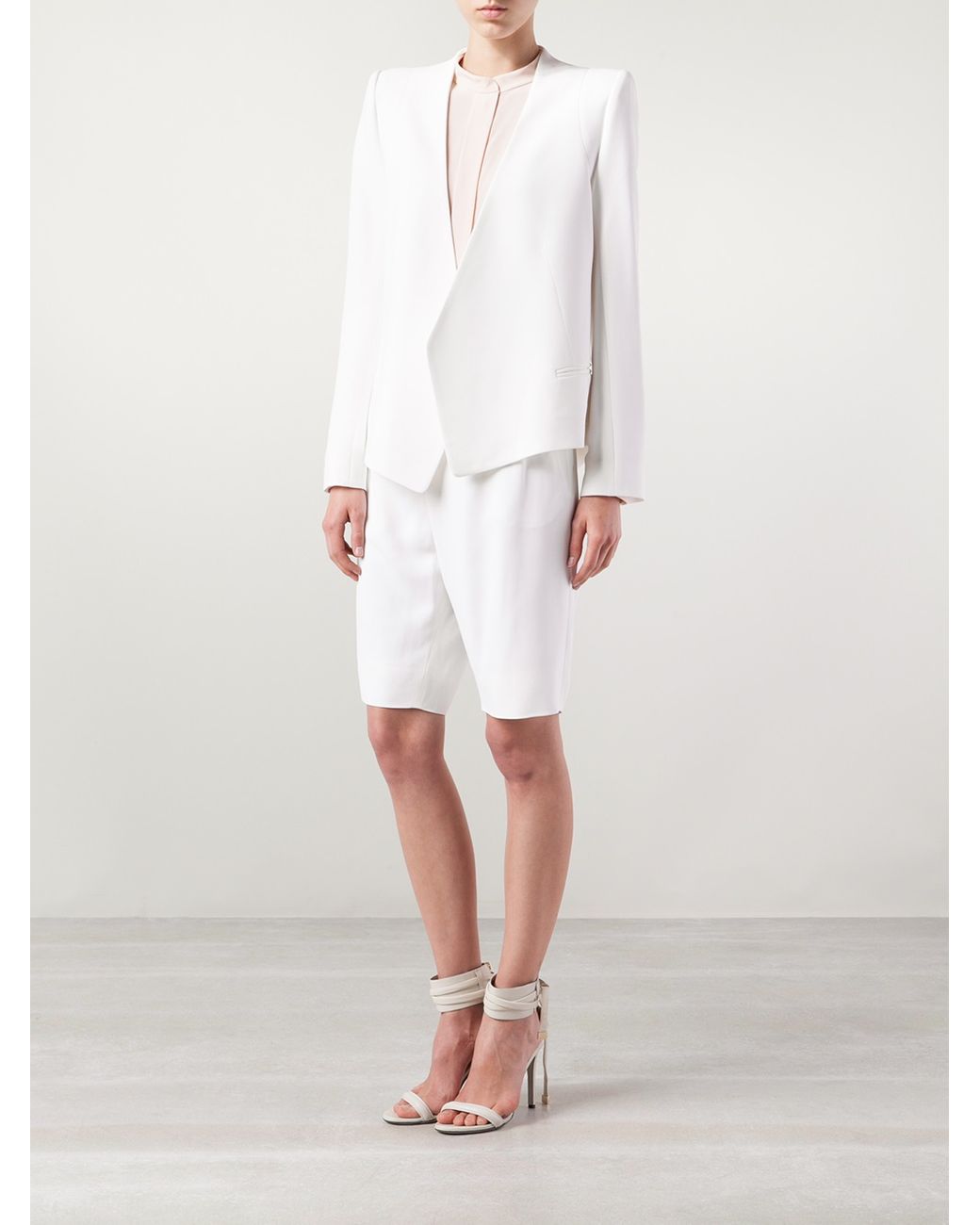 White on sale open blazer