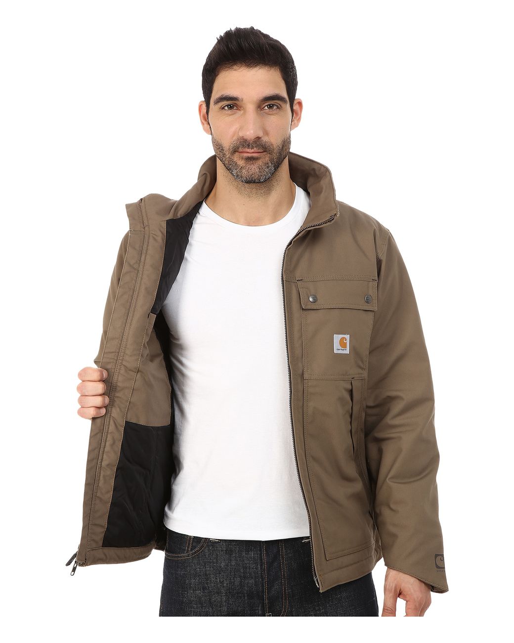 Carhartt Quick Duck® Jefferson Traditional Jacket in Brown for Men | Lyst