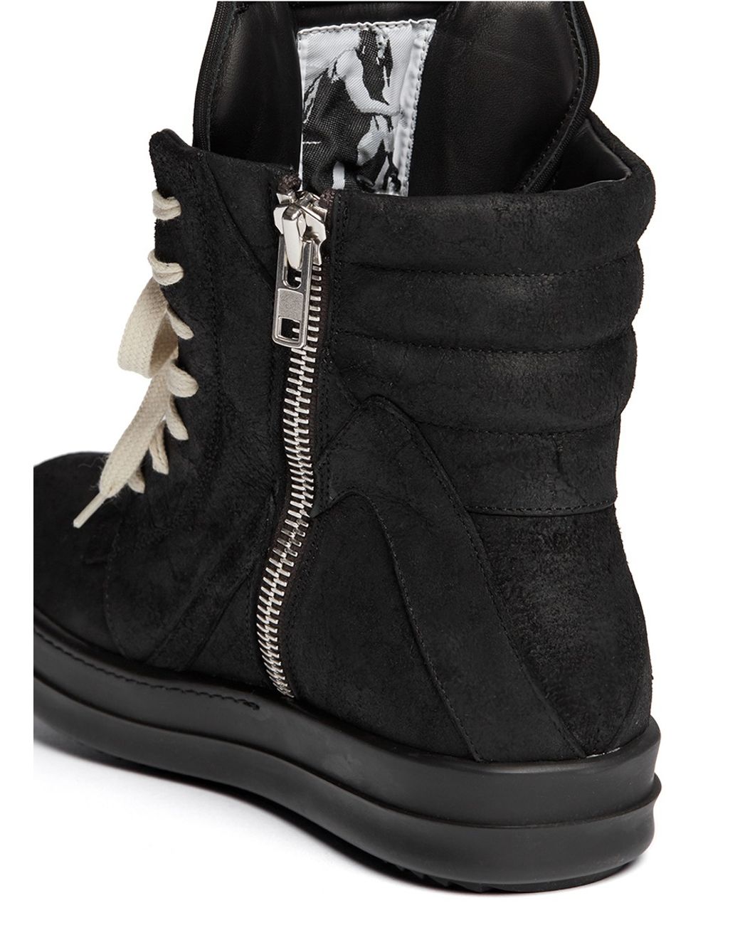 Rick Owens Geobasket Suede High-top 