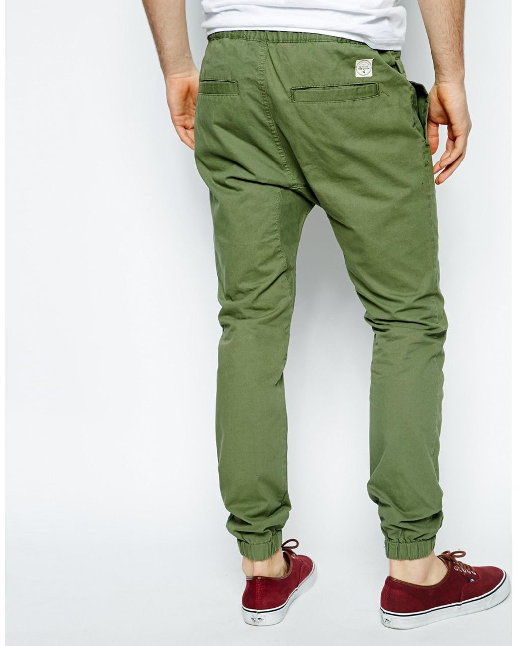 Native Youth Chino Jogger in Green for Men | Lyst