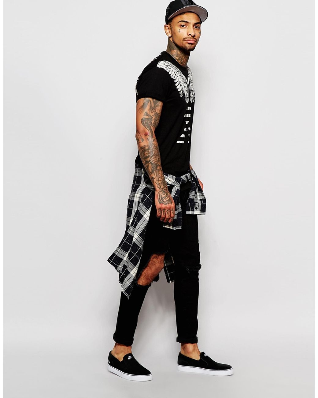 ELEVEN PARIS X Les Twins T-shirt With Wings Print in Black for Men | Lyst