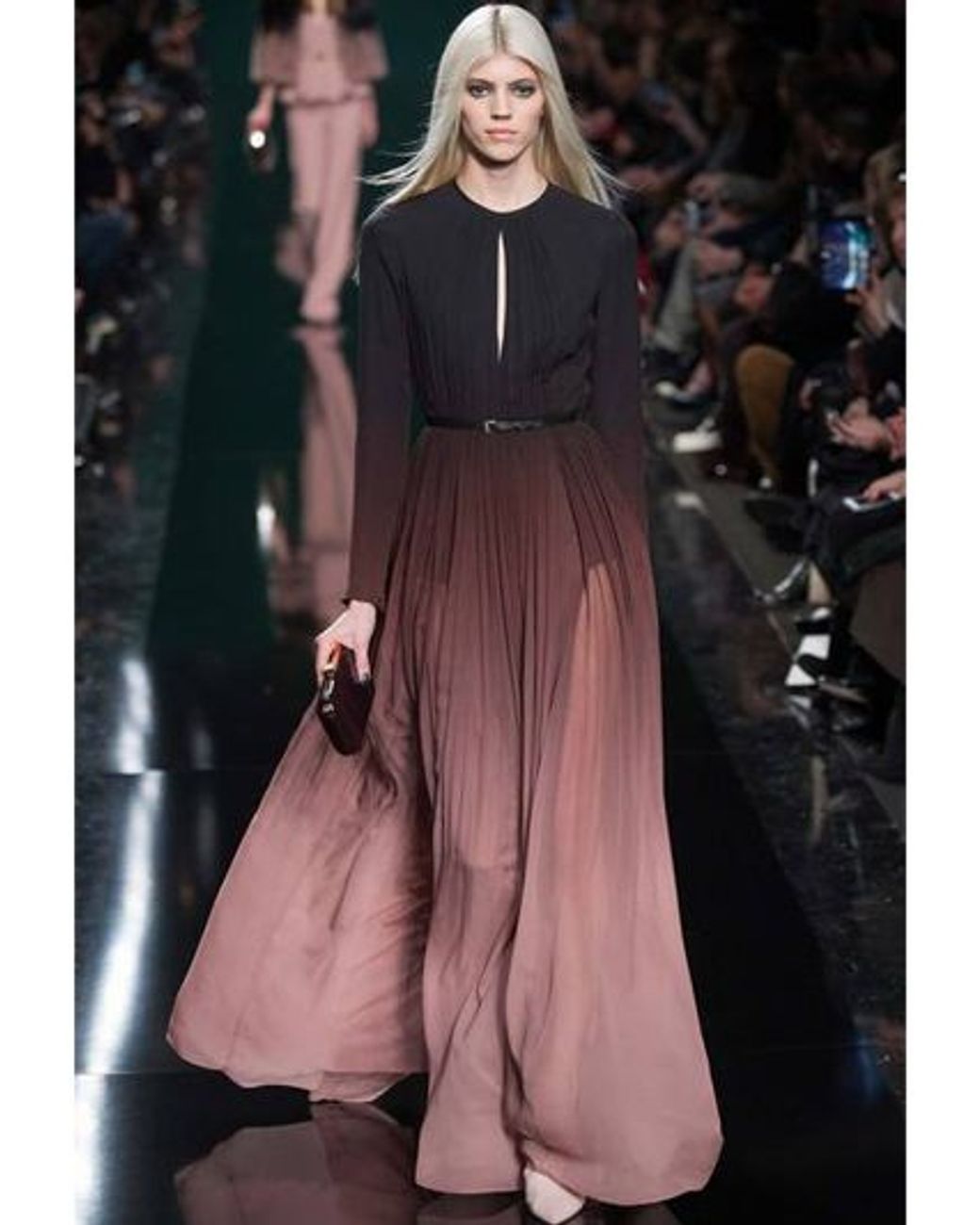 Elie Saab Gradient Silk Georgette Dress in Pink Lyst