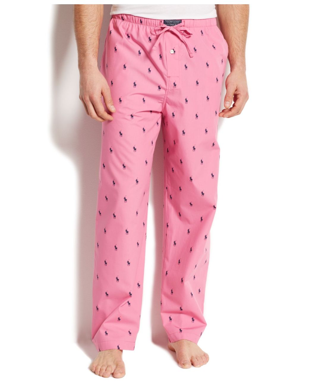 Polo Ralph Lauren Allover Pony Pajama Pants in Pink for Men