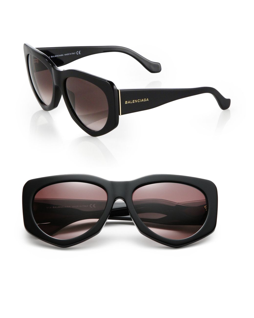 balenciaga 58mm round sunglasses