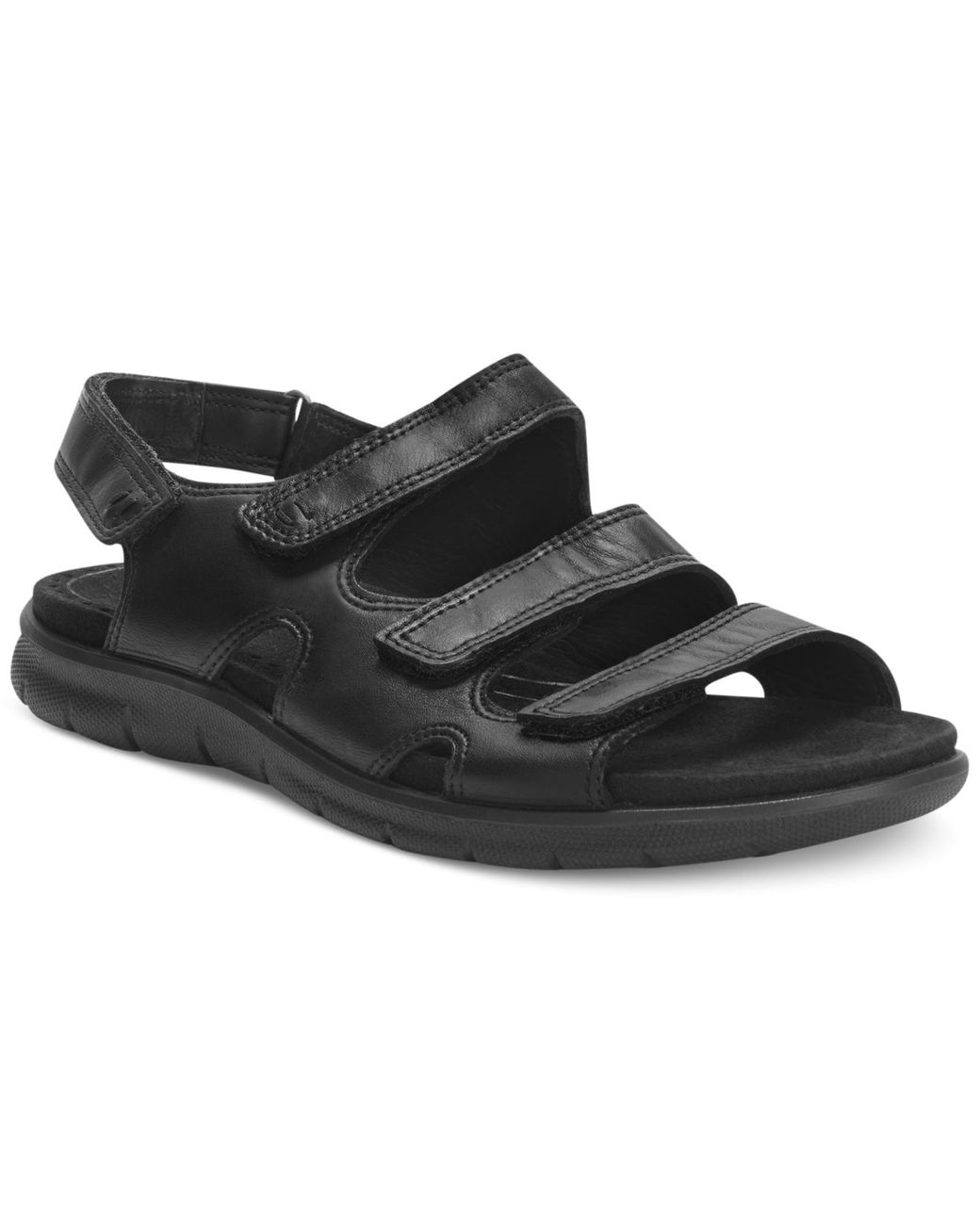 Ecco Women s Babett Three Strap Sandals In Black Lyst Ecco Women s Babett Three Strap Sandals In Black Lyst