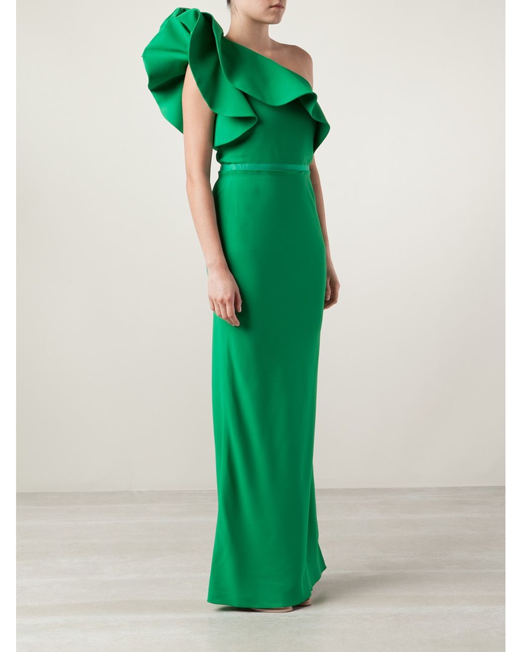 Lanvin one shoulder dress online