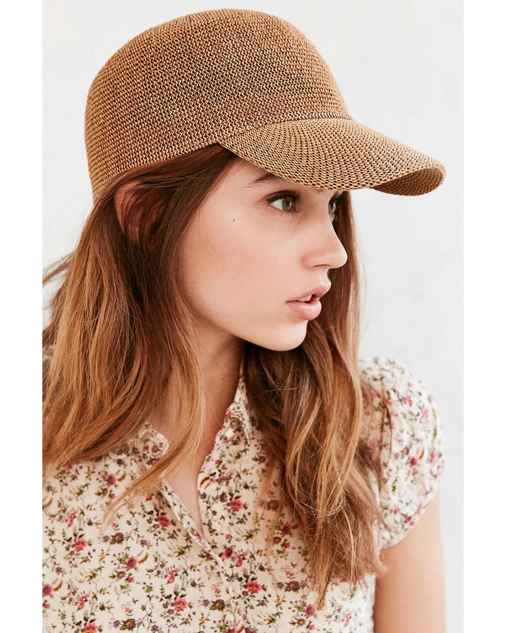 Urban Outfitters Straw Baseball Hat in Brown Lyst