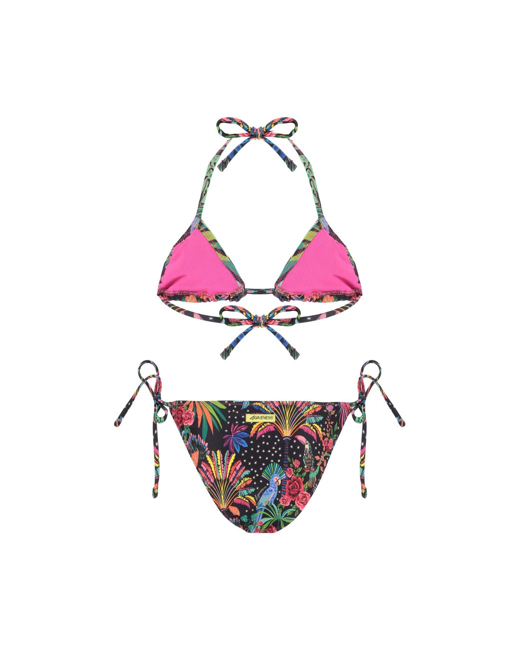 4giveness White Bikini Triancolo Con Lacci