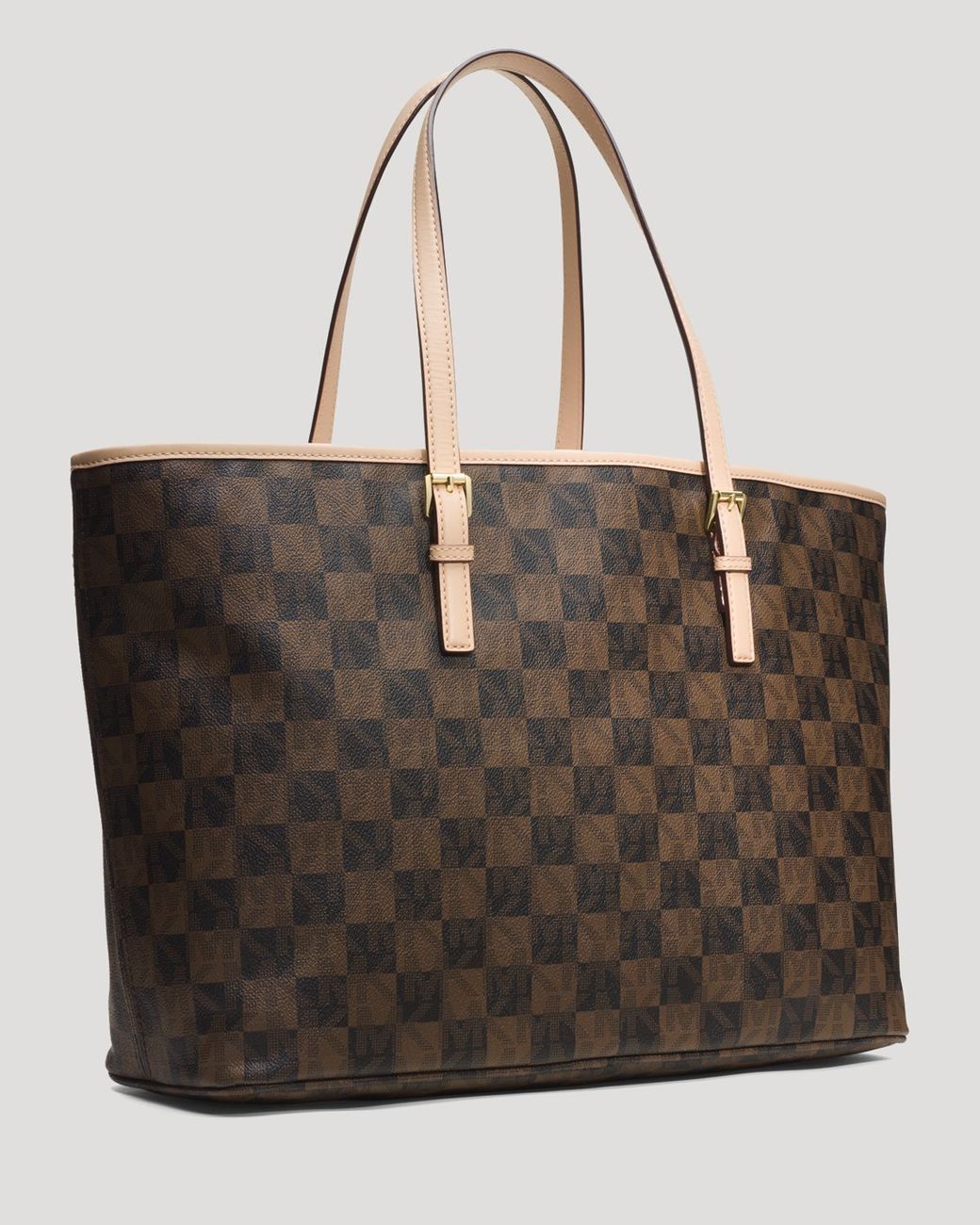 Descubrir 56+ imagen checkered michael kors purse