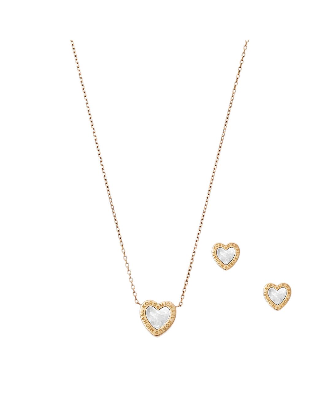 Michael Kors Gold-tone Heart Necklace 